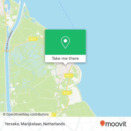 Yerseke, Marijkelaan map