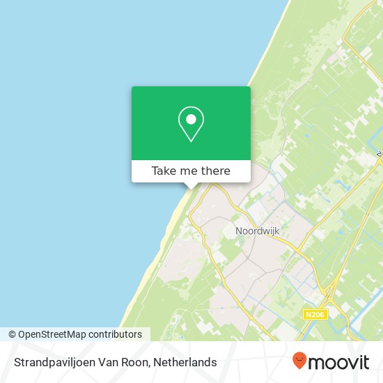 Strandpaviljoen Van Roon map