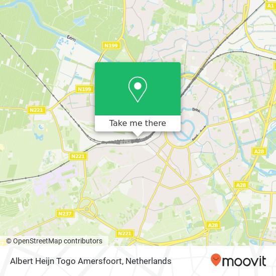 Albert Heijn Togo Amersfoort map