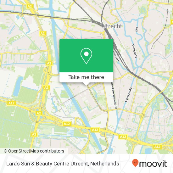Lara's Sun & Beauty Centre Utrecht map