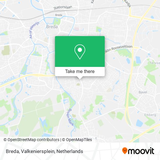 Breda, Valkeniersplein Karte