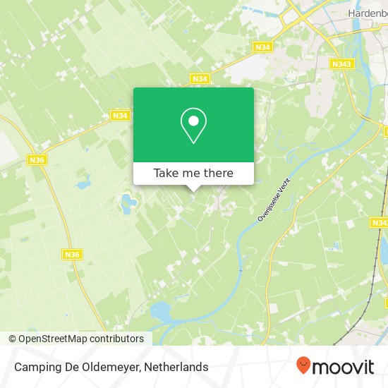 Camping De Oldemeyer map