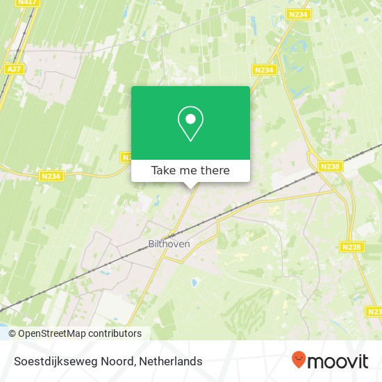 Soestdijkseweg Noord map