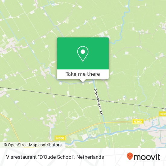 Visrestaurant "D'Oude School" map