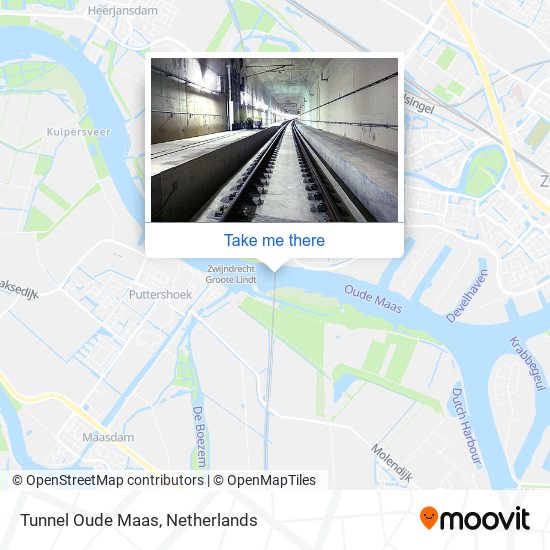 Tunnel Oude Maas map