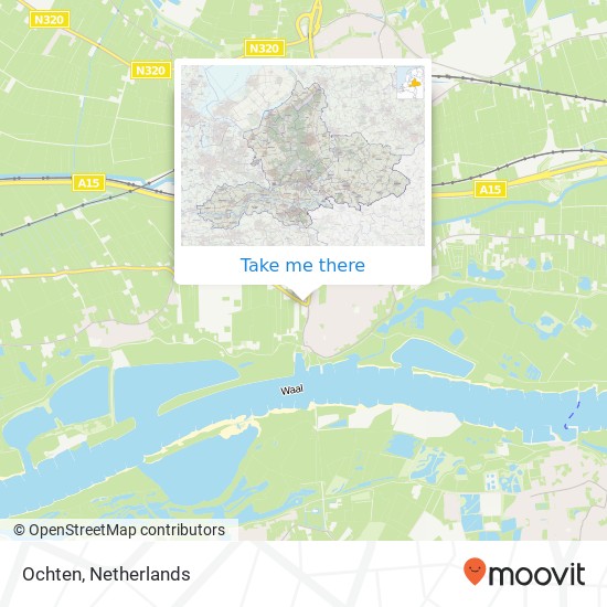 Ochten map