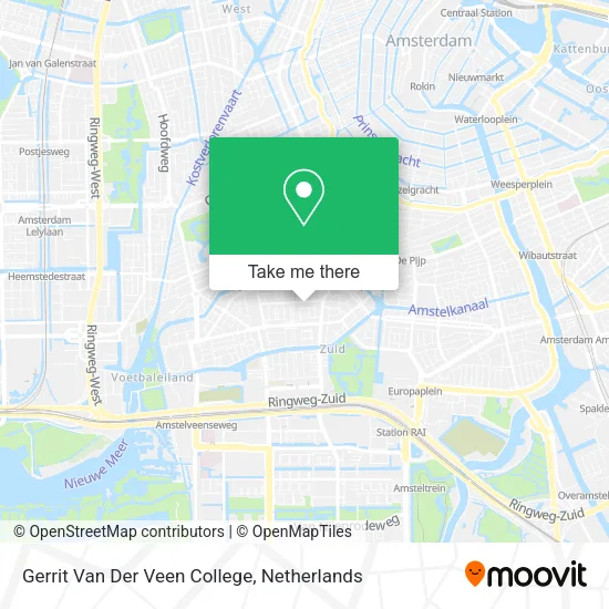 Gerrit Van Der Veen College map