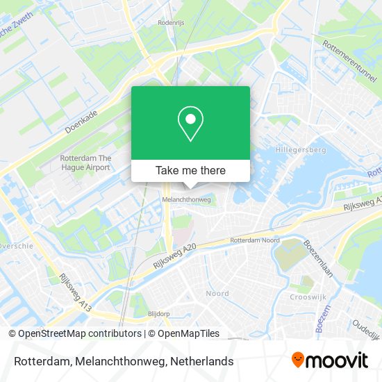 Rotterdam, Melanchthonweg map