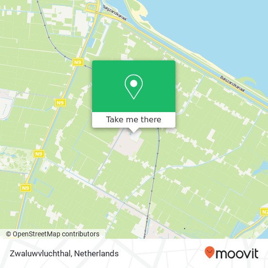 Zwaluwvluchthal map