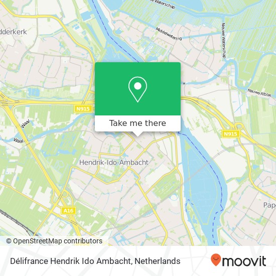 Délifrance Hendrik Ido Ambacht map