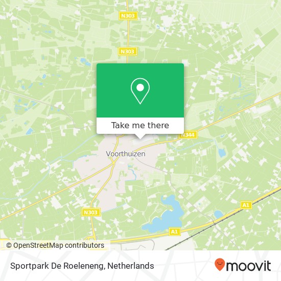 Sportpark De Roeleneng map