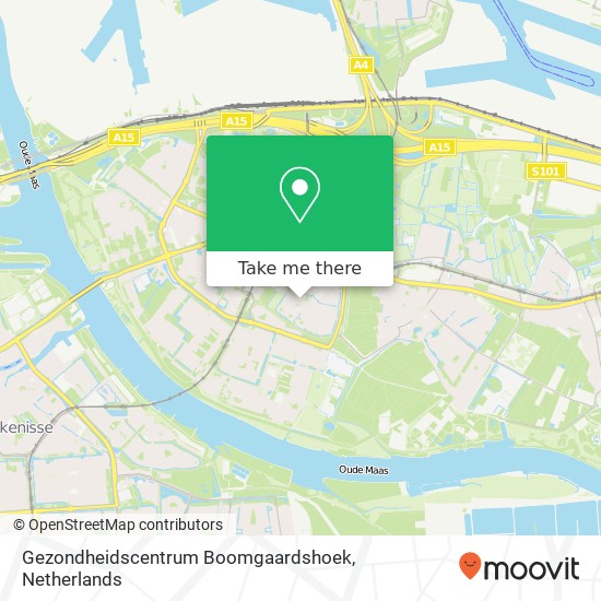 Gezondheidscentrum Boomgaardshoek map