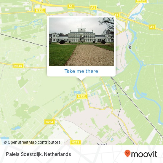 Paleis Soestdijk Karte