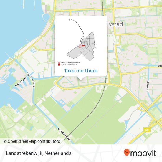 Landstrekenwijk map