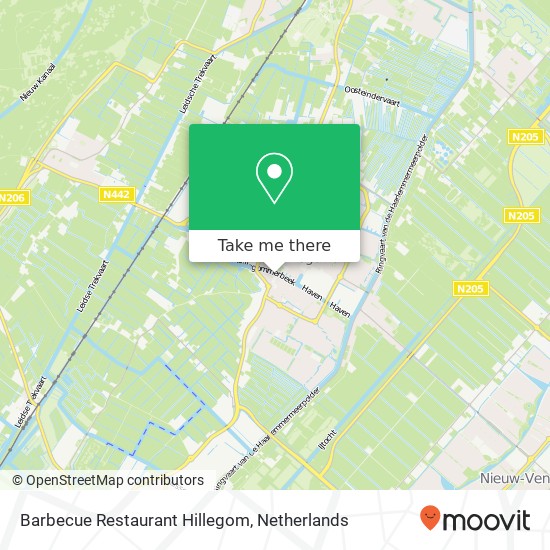 Barbecue Restaurant Hillegom map