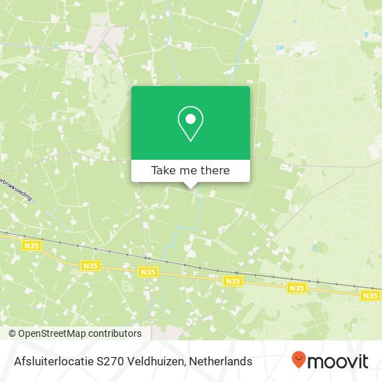 Afsluiterlocatie S270 Veldhuizen Karte