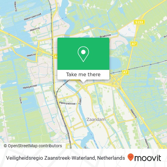 Veiligheidsregio Zaanstreek-Waterland map