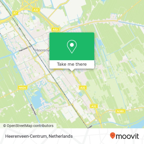 Heerenveen-Centrum map