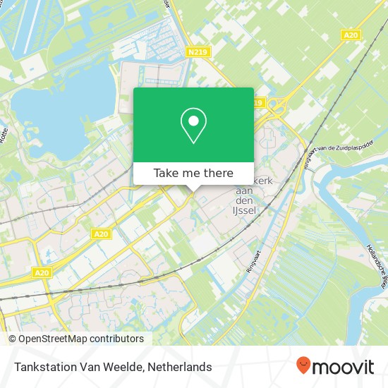 Tankstation Van Weelde map