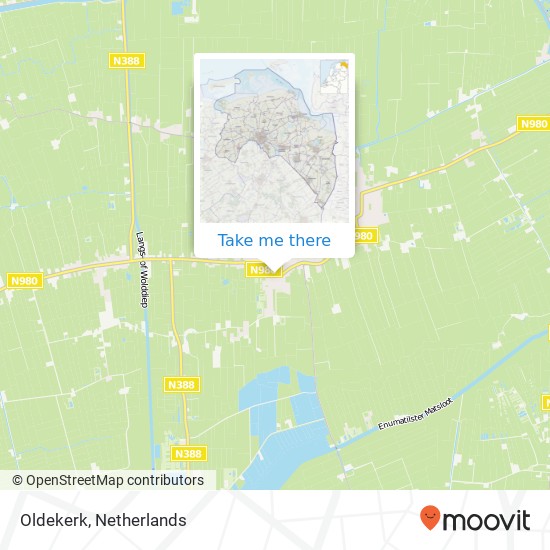 Oldekerk map