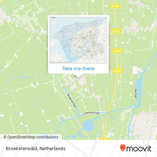 Broeksterwâld map