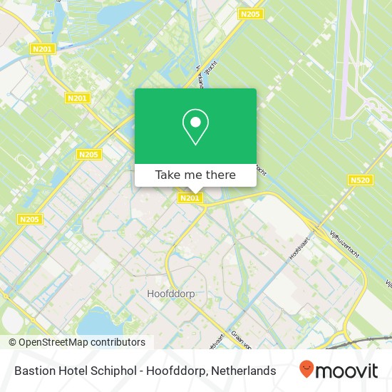 Bastion Hotel Schiphol - Hoofddorp Karte