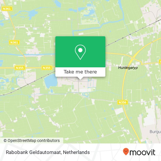 Rabobank Geldautomaat map