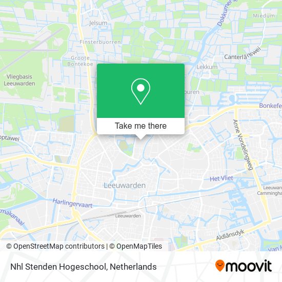 Nhl Stenden Hogeschool map