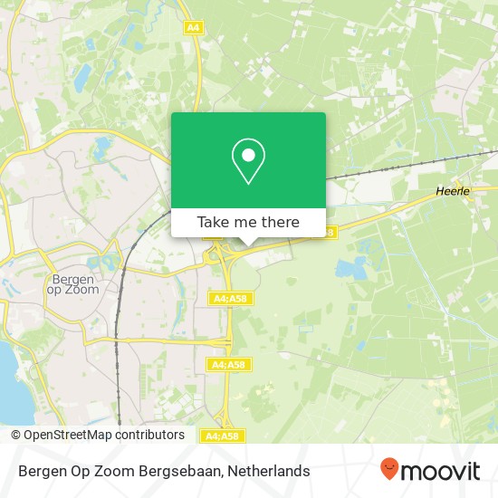 Bergen Op Zoom Bergsebaan map