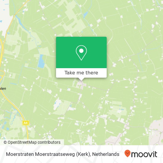 Moerstraten Moerstraatseweg (Kerk) Karte