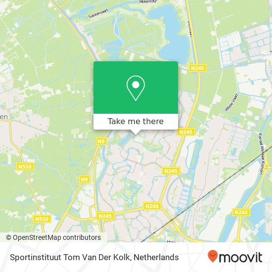 Sportinstituut Tom Van Der Kolk map