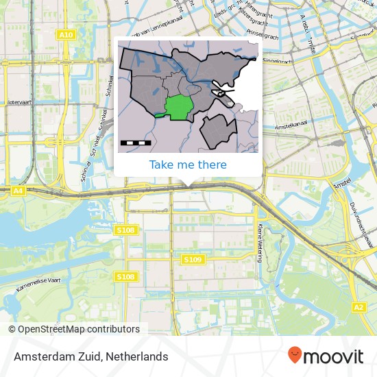 Amsterdam Zuid map