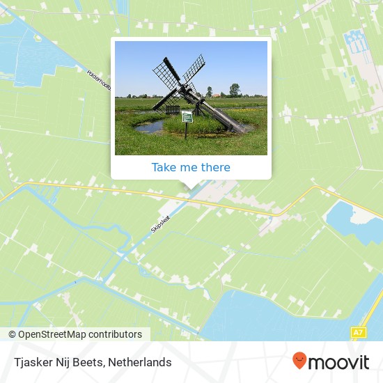 Tjasker Nij Beets map