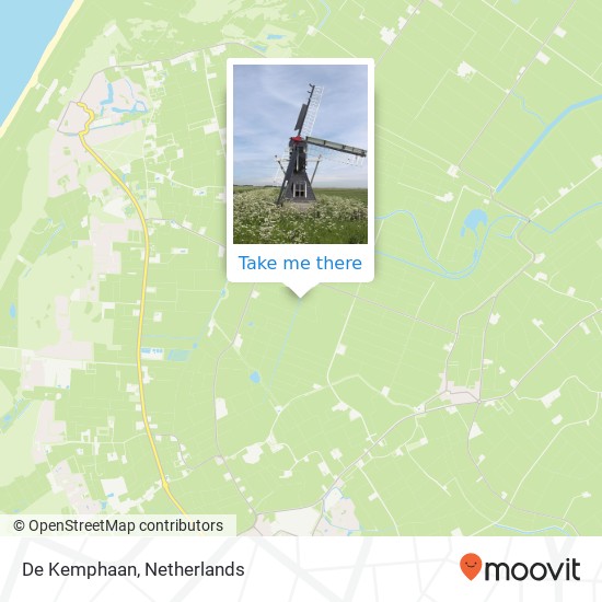 De Kemphaan map