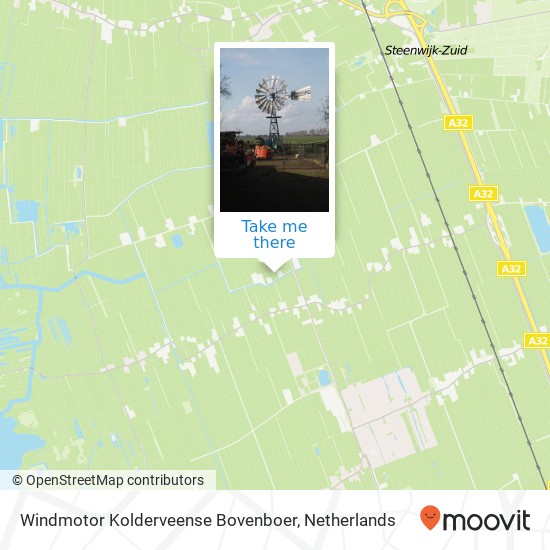 Windmotor Kolderveense Bovenboer Karte