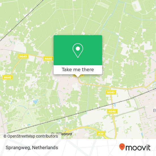 Sprangweg map