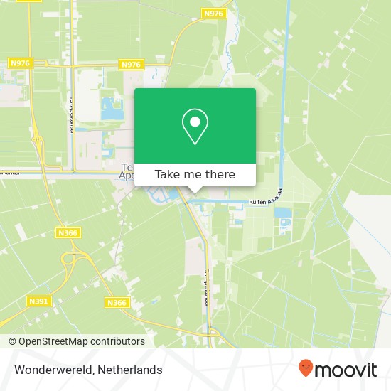 Wonderwereld map