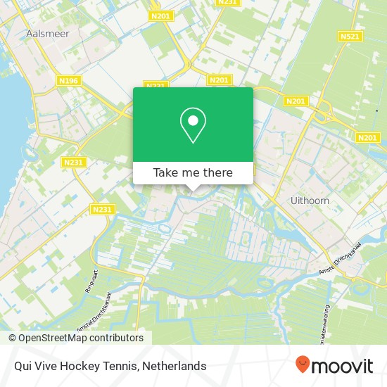 Qui Vive Hockey Tennis map