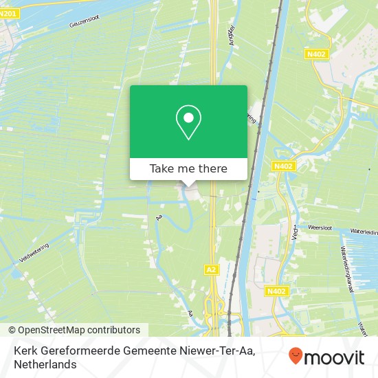 Kerk Gereformeerde Gemeente Niewer-Ter-Aa Karte