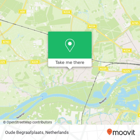 Oude Begraafplaats map