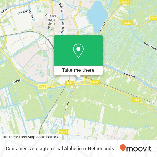 Containeroverslagterminal Alpherium map