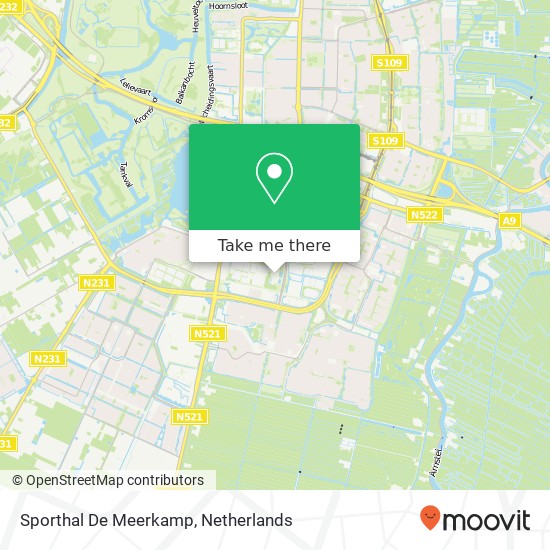 Sporthal De Meerkamp map