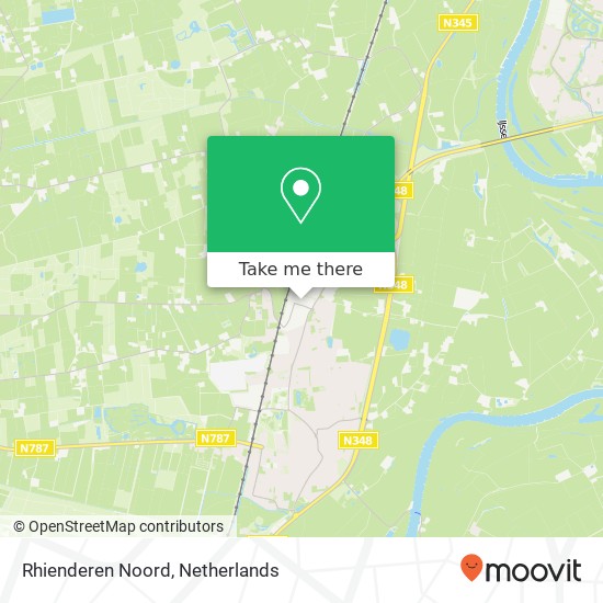 Rhienderen Noord map