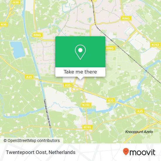 Twentepoort Oost map