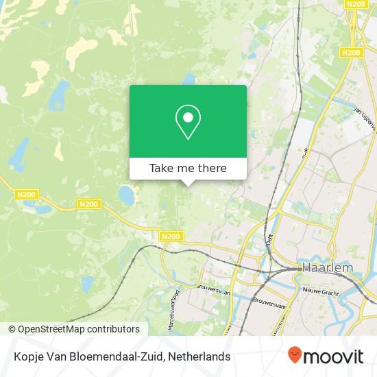 Kopje Van Bloemendaal-Zuid Karte