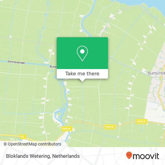 Bloklands Wetering Karte