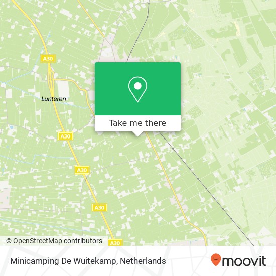 Minicamping De Wuitekamp Karte
