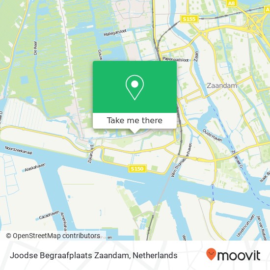 Joodse Begraafplaats Zaandam map