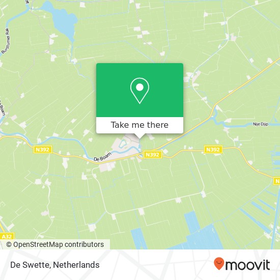 De Swette map