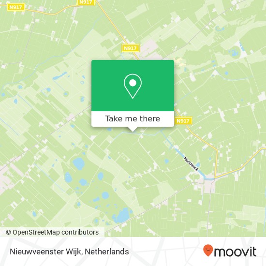 Nieuwveenster Wijk map